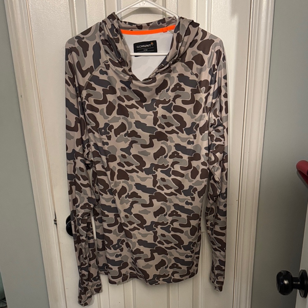 Go Hunt camo performance Hoodie